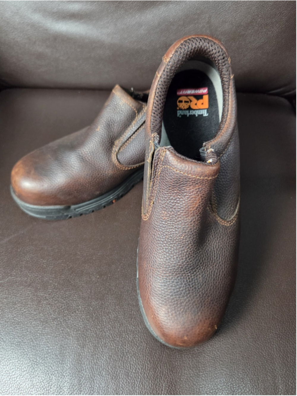 Timberland PRO 5354 Men’s Slip Resistant Safety Toe Work Shoes Brown Size 10.5M